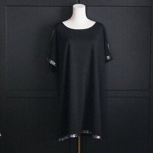 Lily Morgan | Festive LBD Black Shift Dress